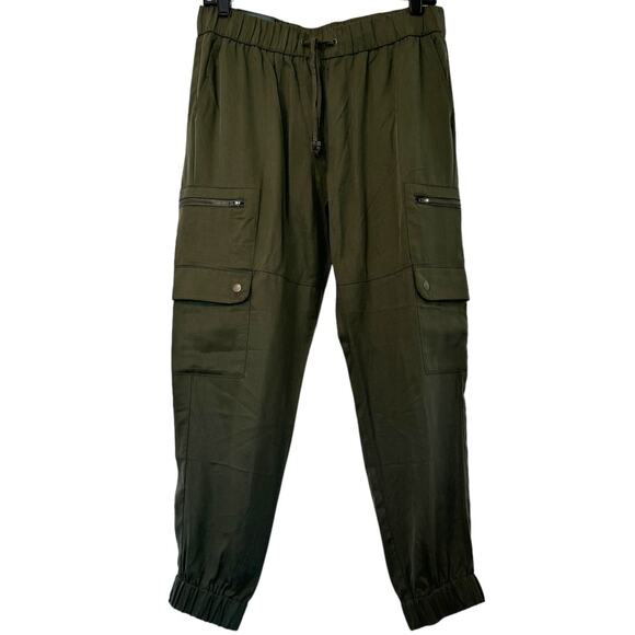 NWT Banana Republic Tencel Cargo Jogger in Steel Green - Picture 2 of 10